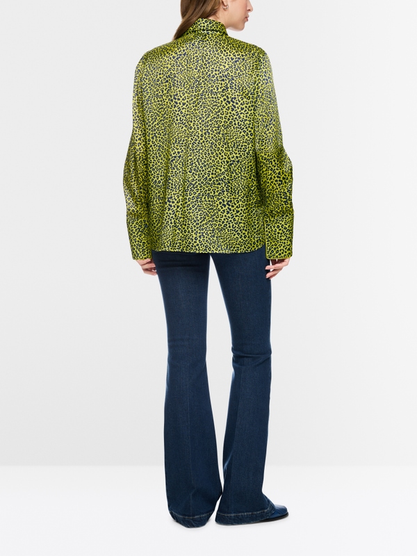 Blouse with animal print