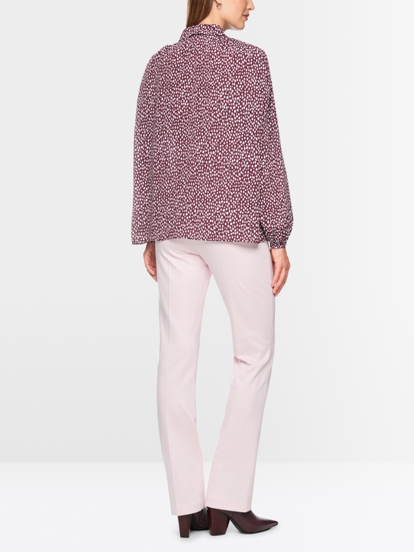 Blouse with polka dot print