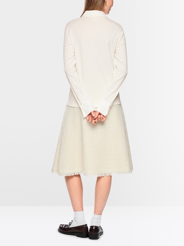 Stretch cotton shirt blouse