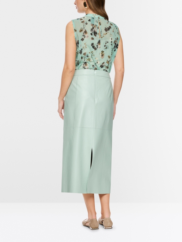 Asymmetrical top with floral print
