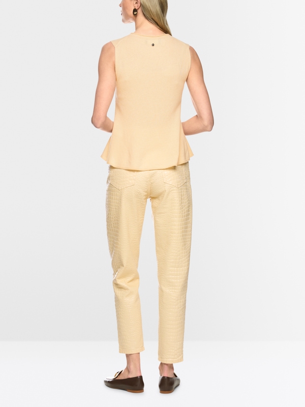Cashmere top with peplum