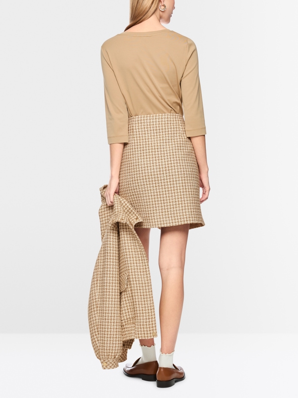 Houndstooth mini skirt