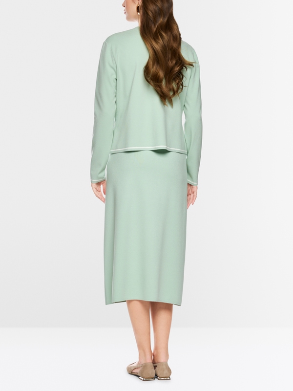 “Knitted in Germany” calf-length skirt