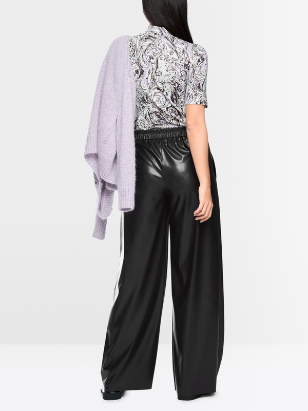 WINNIPEG wide fit faux leather trousers