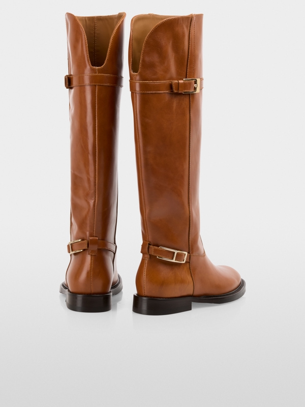 Leather riding boots