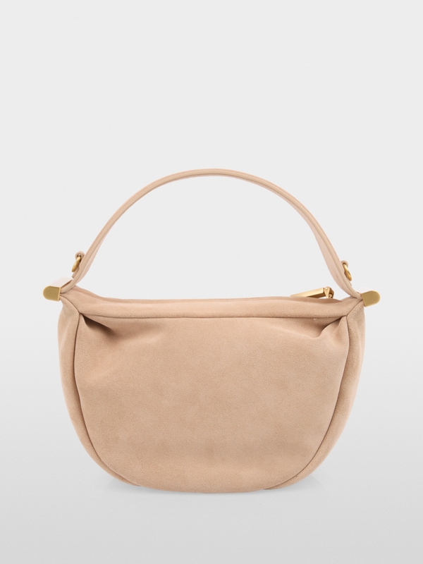 Mini suede shoulder bag