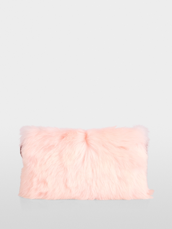 Shearling shoulder bag