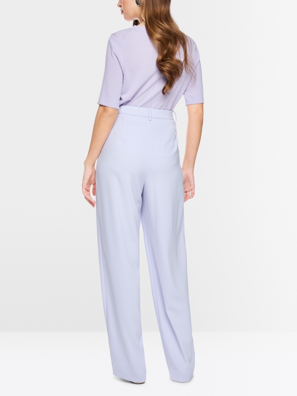 Openwork details short-sleeved jumper