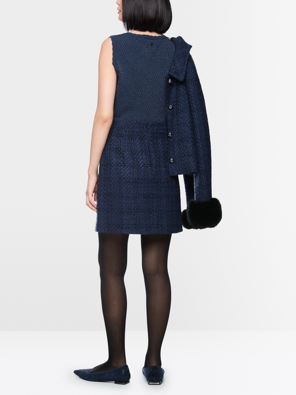 Tweed mini skirt