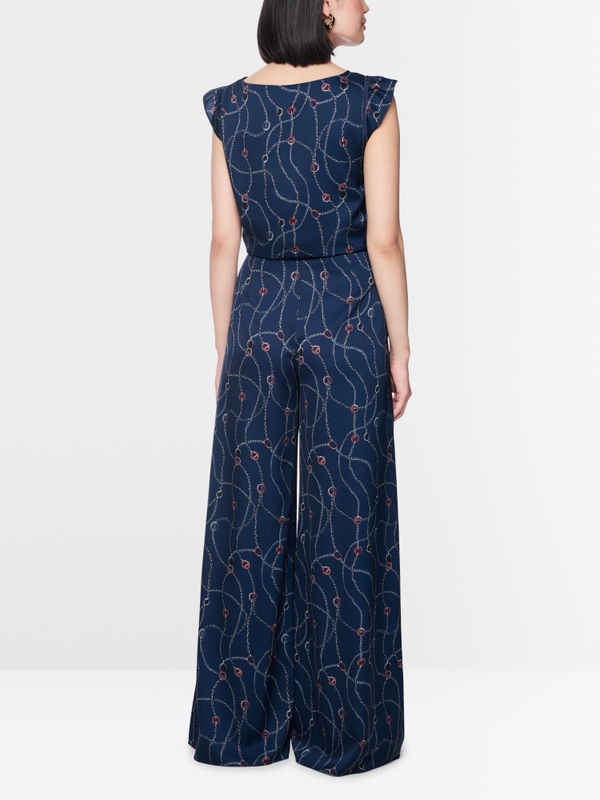 WAUKEE trousers with chain print