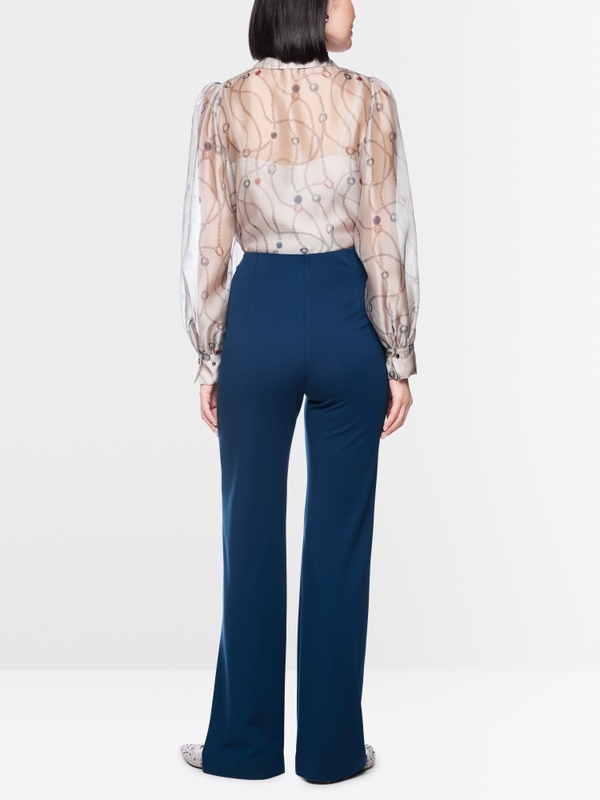FUYU pull-on trousers with embellishment