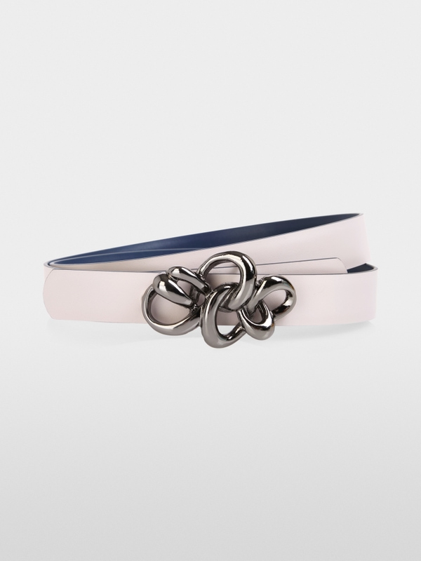 Reversible leather belt