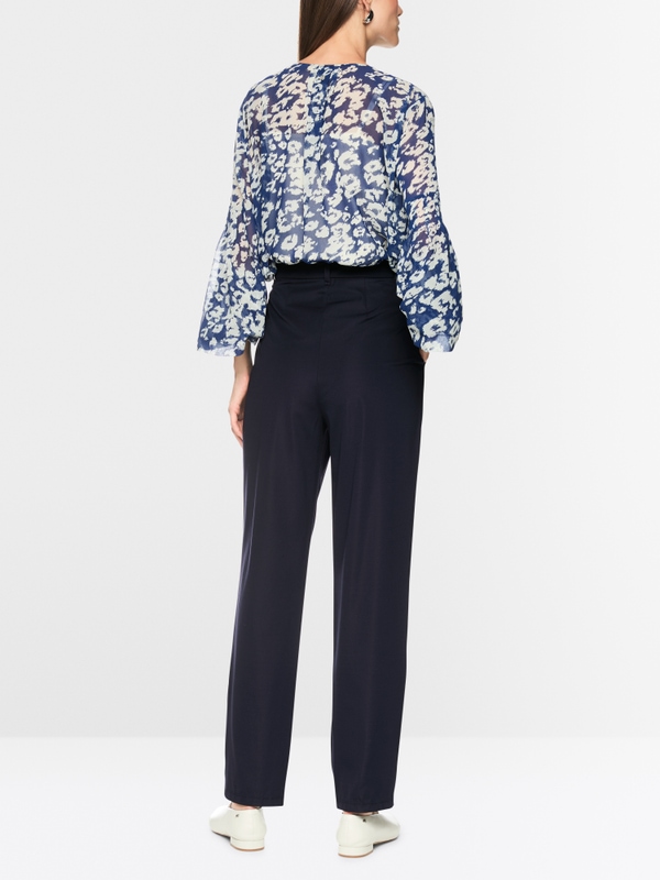 FAQUS feminine fit fabric trousers