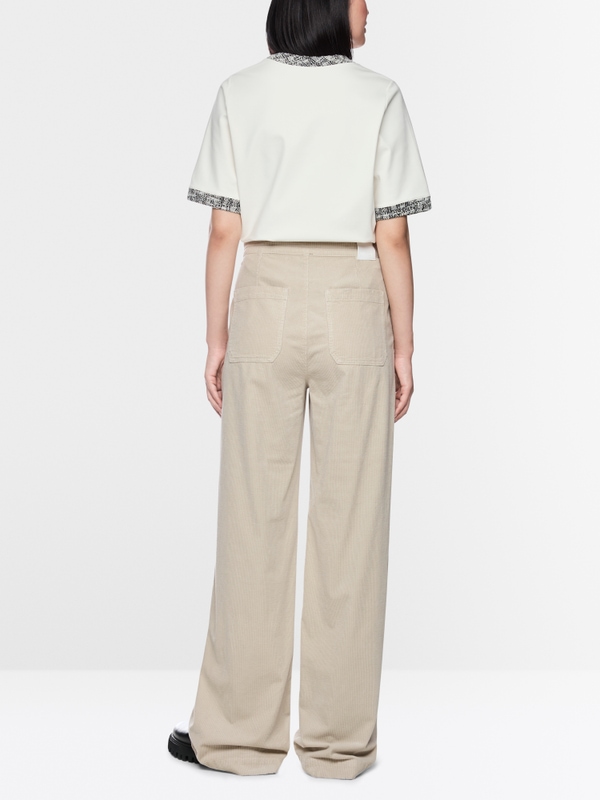WARRI wide fit corduroy trousers