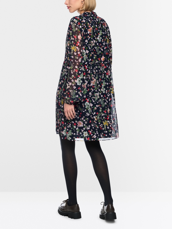 Viscose dress with all-over print