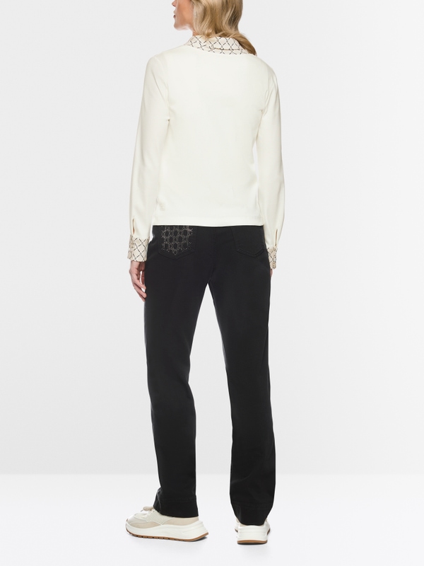 Veste en jersey avec détails imprimés