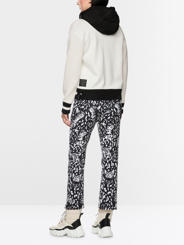 ‘Knitted in Germany’ contrast hoodie