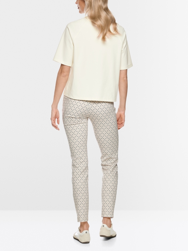 Oversized cotton-blend shirt