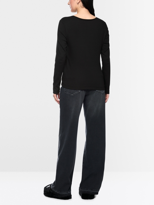Ribbed knit shirt
