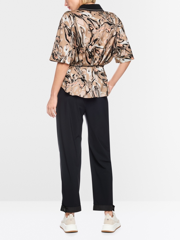 Blouse en viscose avec imprimé fluide Magma