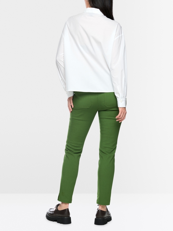 Cotton bow blouse