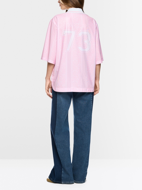 Jersey-style polo shirt