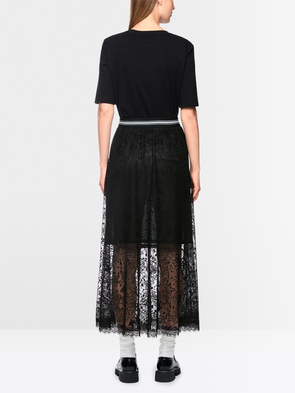 Lace midi skirt