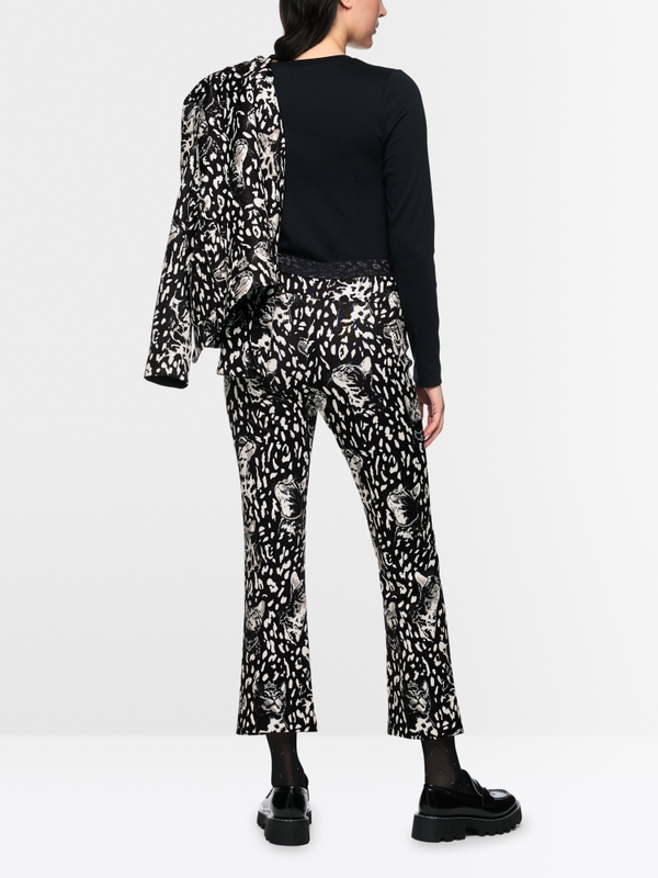 FREDERICA pull-on trousers with print