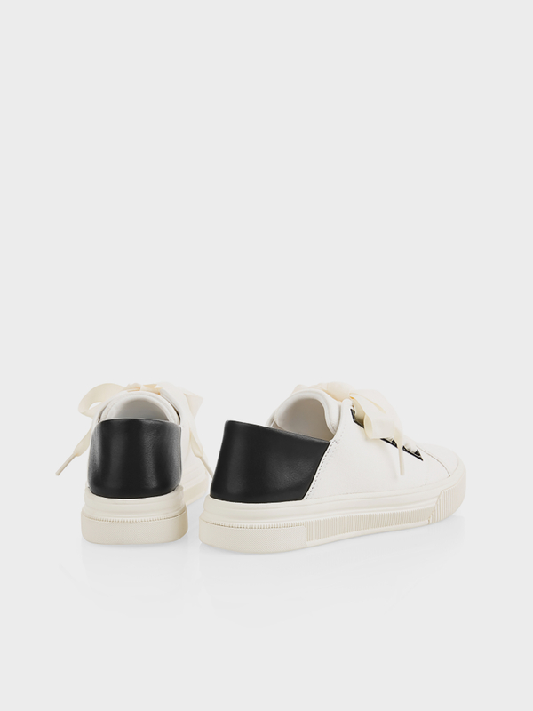 Sneakers van katoenen canvas | marc-cain.com/nl