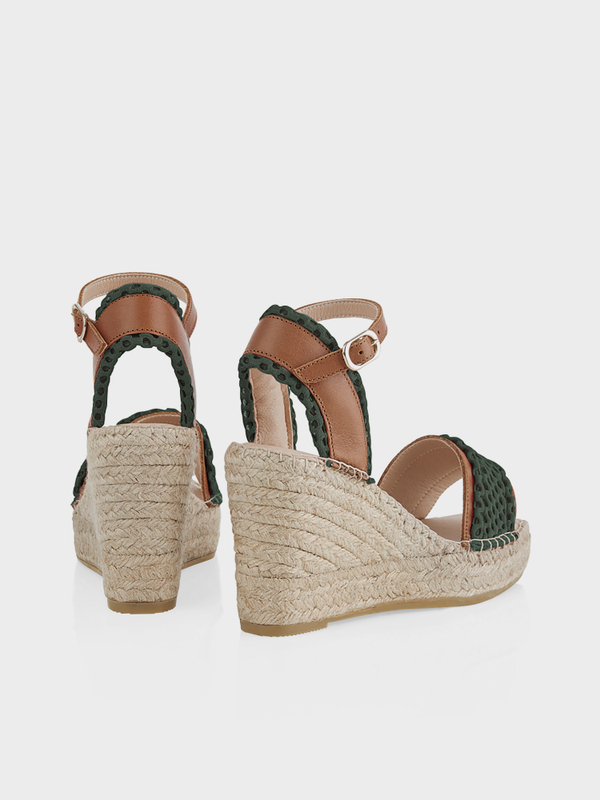 gold espadrille wedge sandals