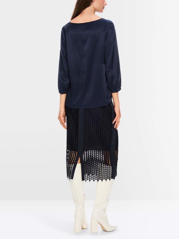 Losse zijden blouse