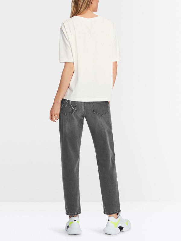 Cotton T-shirt with glitter motif