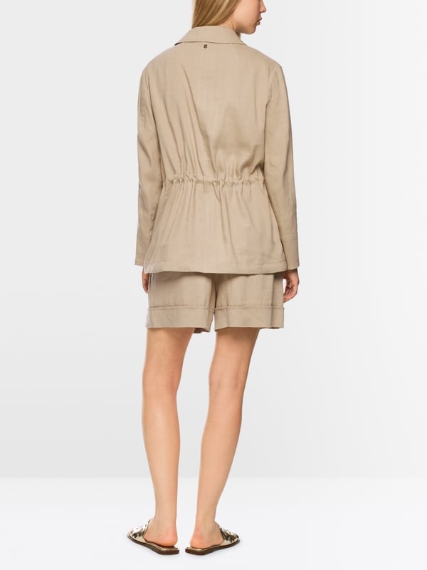 Utility-style plain shirt dress