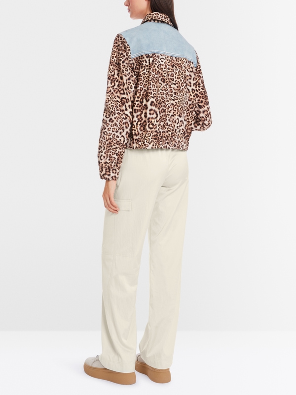 Jacke in Materialmix "Rethink Together"