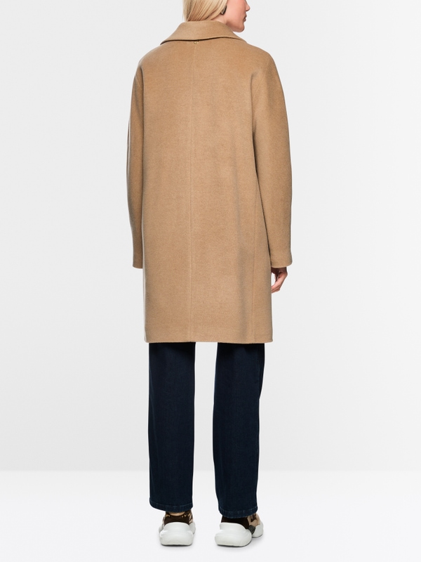 Manteau ample en laine d'alpaga mélangée