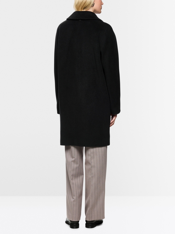 Manteau ample en laine d'alpaga mélangée