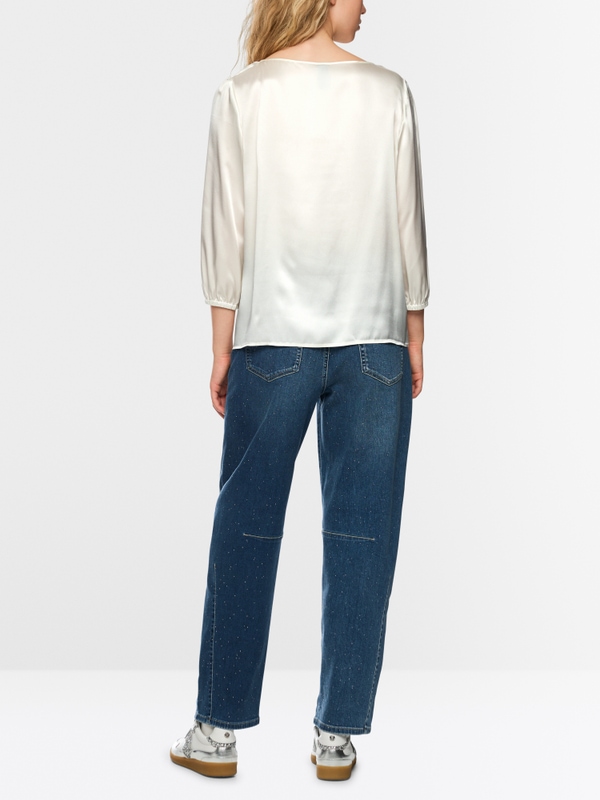 Lockere Seidenbluse