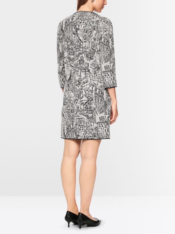 Knitted in Germany dress with motif