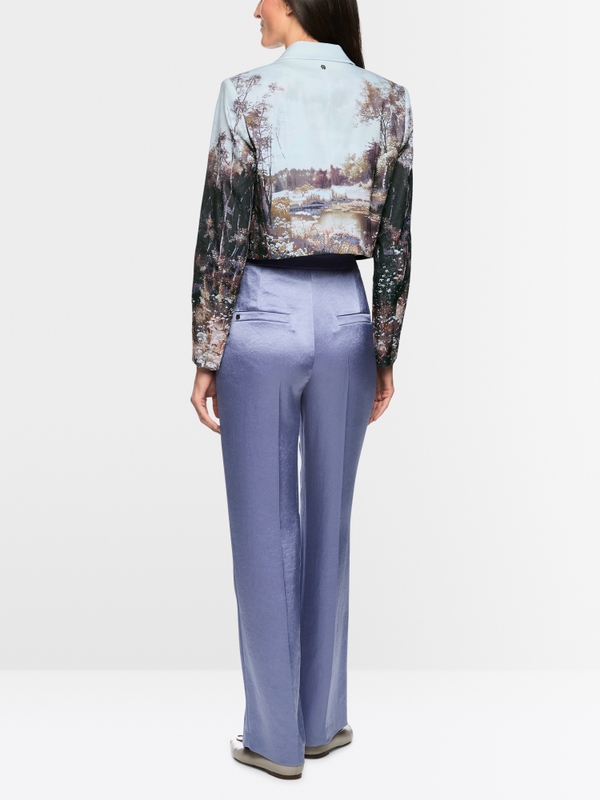 Kurz Blazer mit Foto-Print