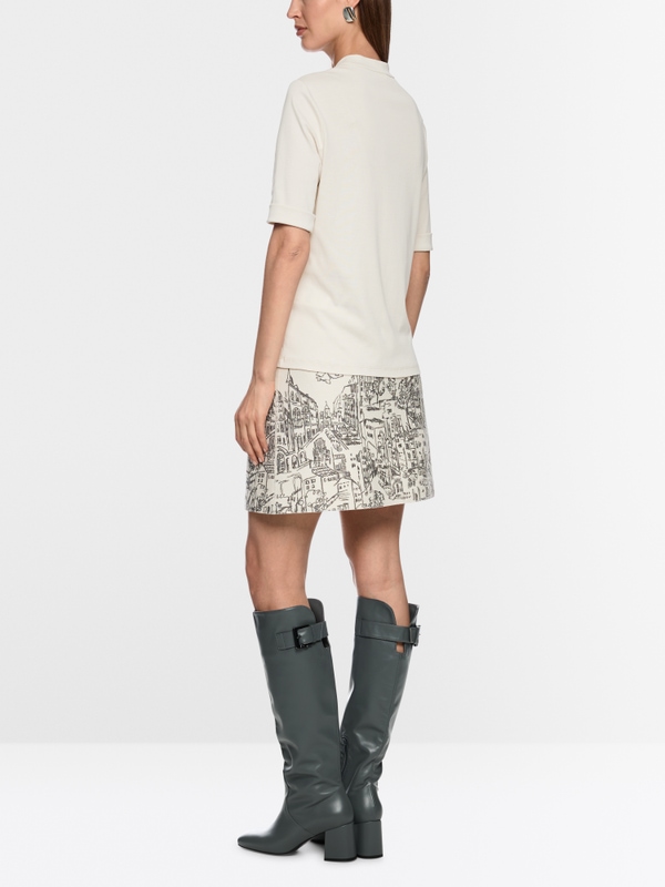 Shirt met glinsterende bloemen