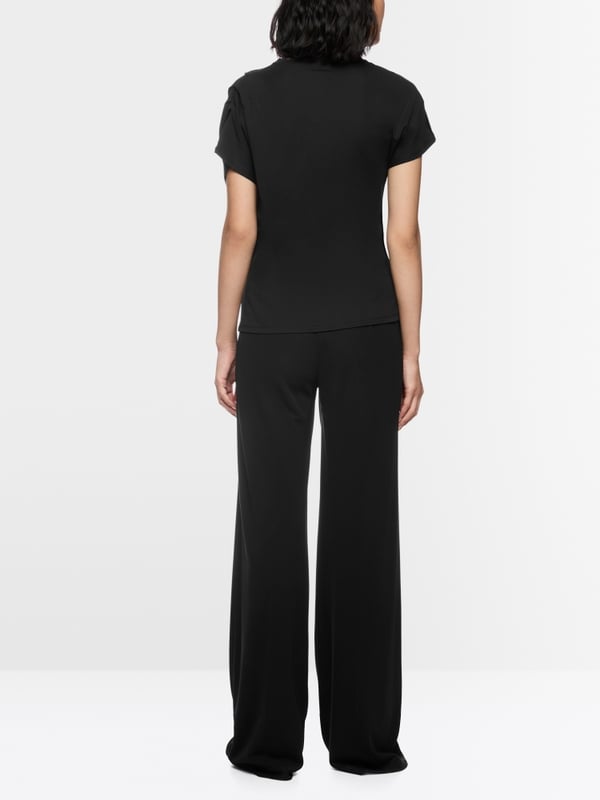 T-shirt met draperieën