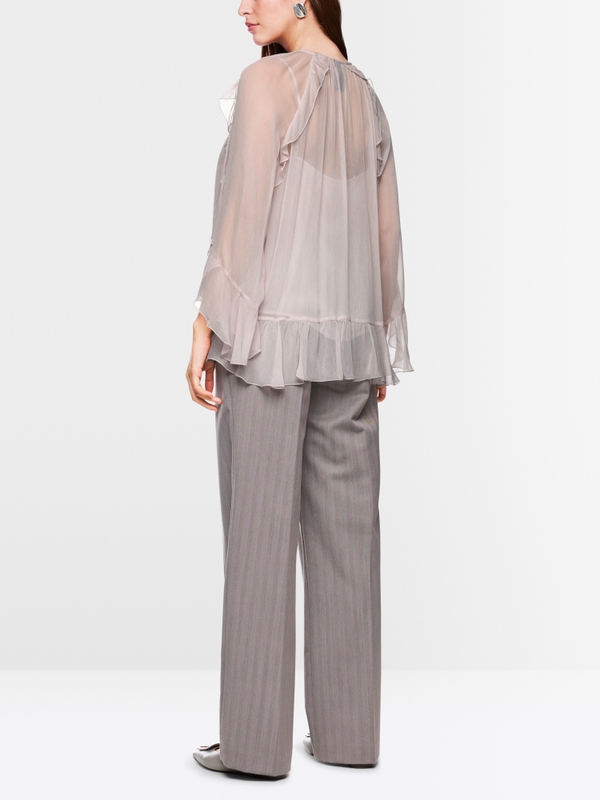 Volant-Bluse im Boho-Stil