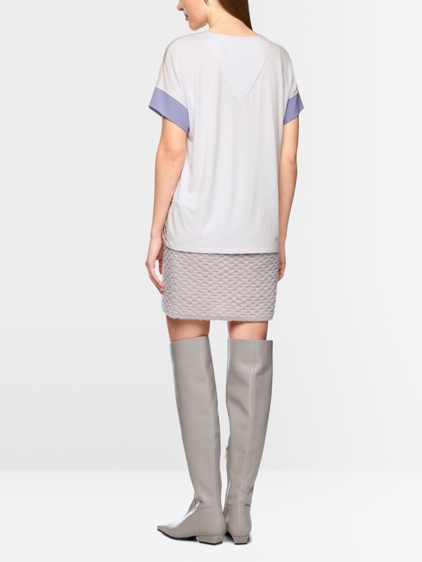 Blusenshirt  mit Materialmix