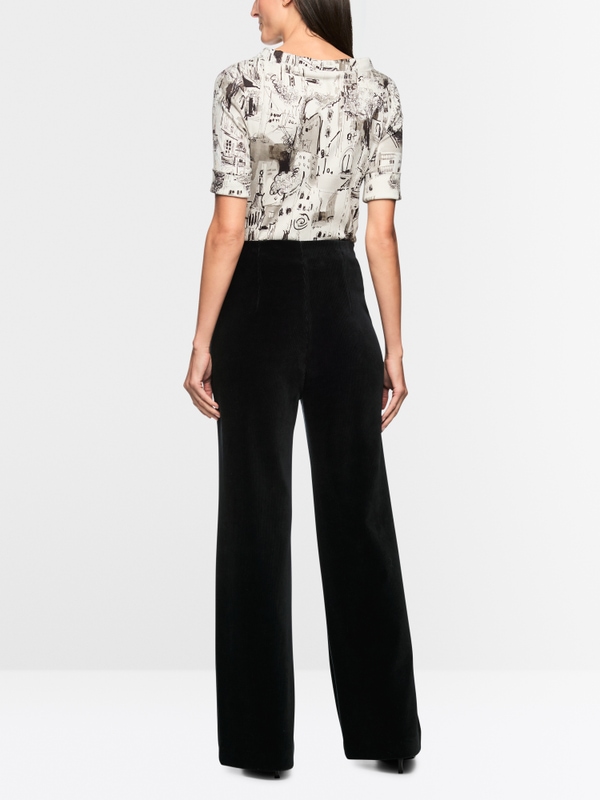 Wijde corduroy broek WELKOM