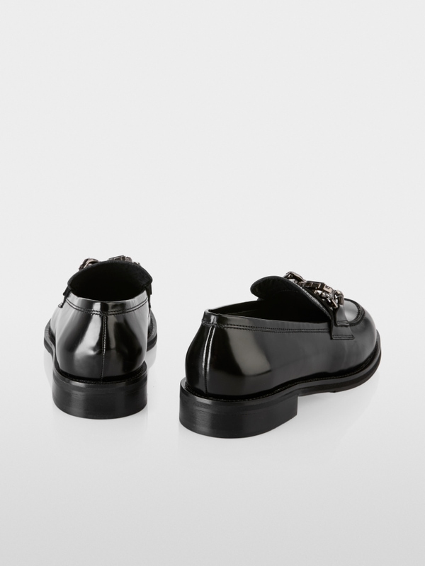 Mocassins avec détail métallique scintillant
