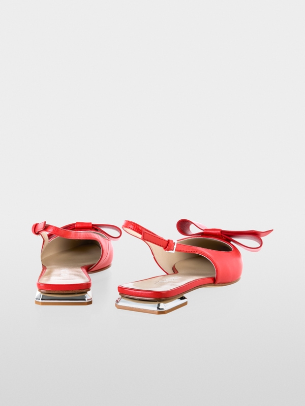 Sling ballerinas with bow