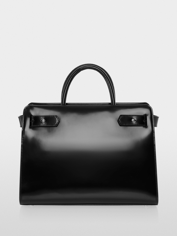 Elegante handtas met gesp met logo