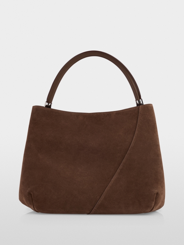 Suede shoulder bag