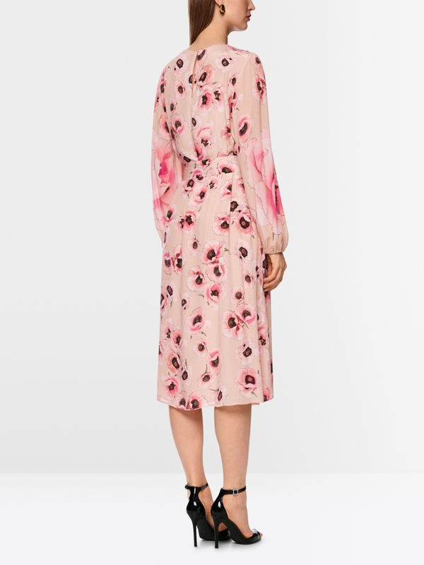 Midi-jurk met bloemenprint