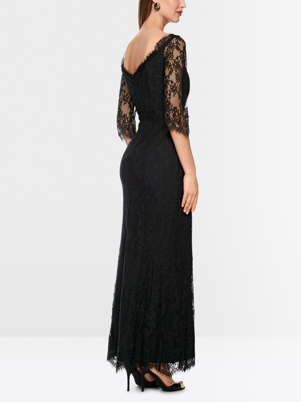 Elegante maxi-jurk met kant